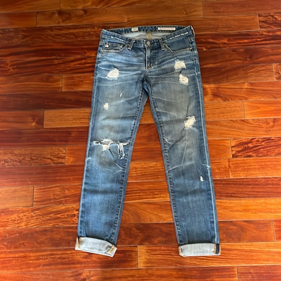AG Adriano Goldschmied The Stilt Cigarette Distressed Jeans Size 4 (27)